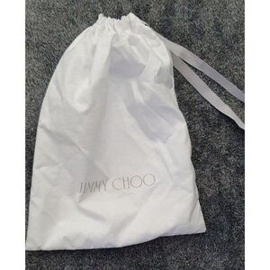 Authentic Jimmy Choo Dust Bag White Storage Drawstring Cover 10" X 14